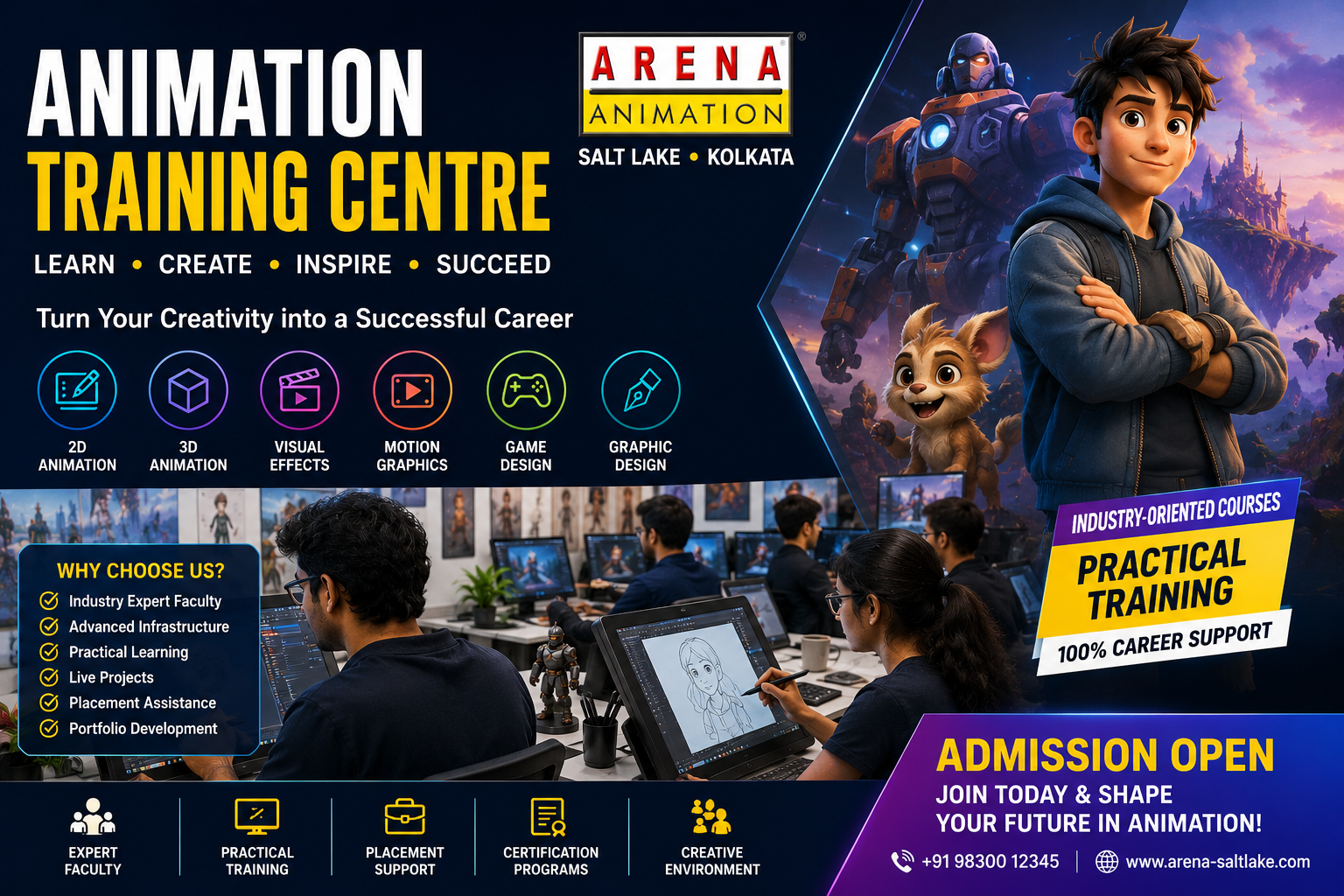 Best Animation Institute in Kolkata: Build Your Creative Career at Arena Animation Salt Lake